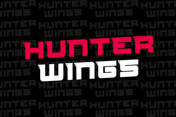 Hunterwings Font PNG with transparent background - Preview 2