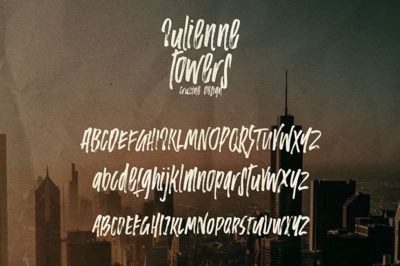 Julienne Towers Font PNG with transparent background - Preview 4