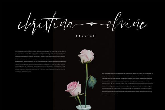 Beralissa Font font preview - 1