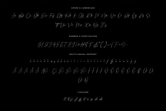 Beralissa Font font preview - 5