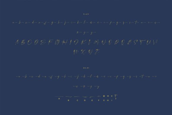 Beralissa Font font preview - 6