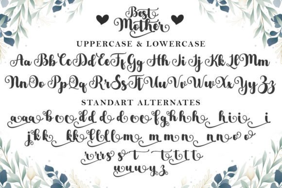 Best Mother Font - Preview 5