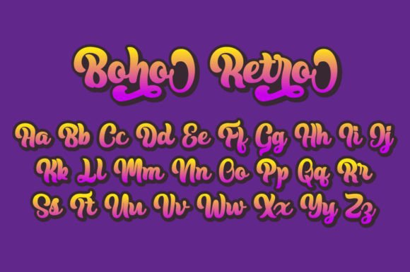Boho Retro Font - Preview 6