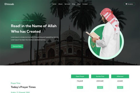 Ehtesab – Islamic Centre WordPress Theme Graphic WordPress By Themesvila