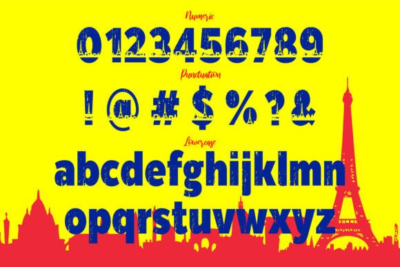 Landscape of France Font font preview - 2