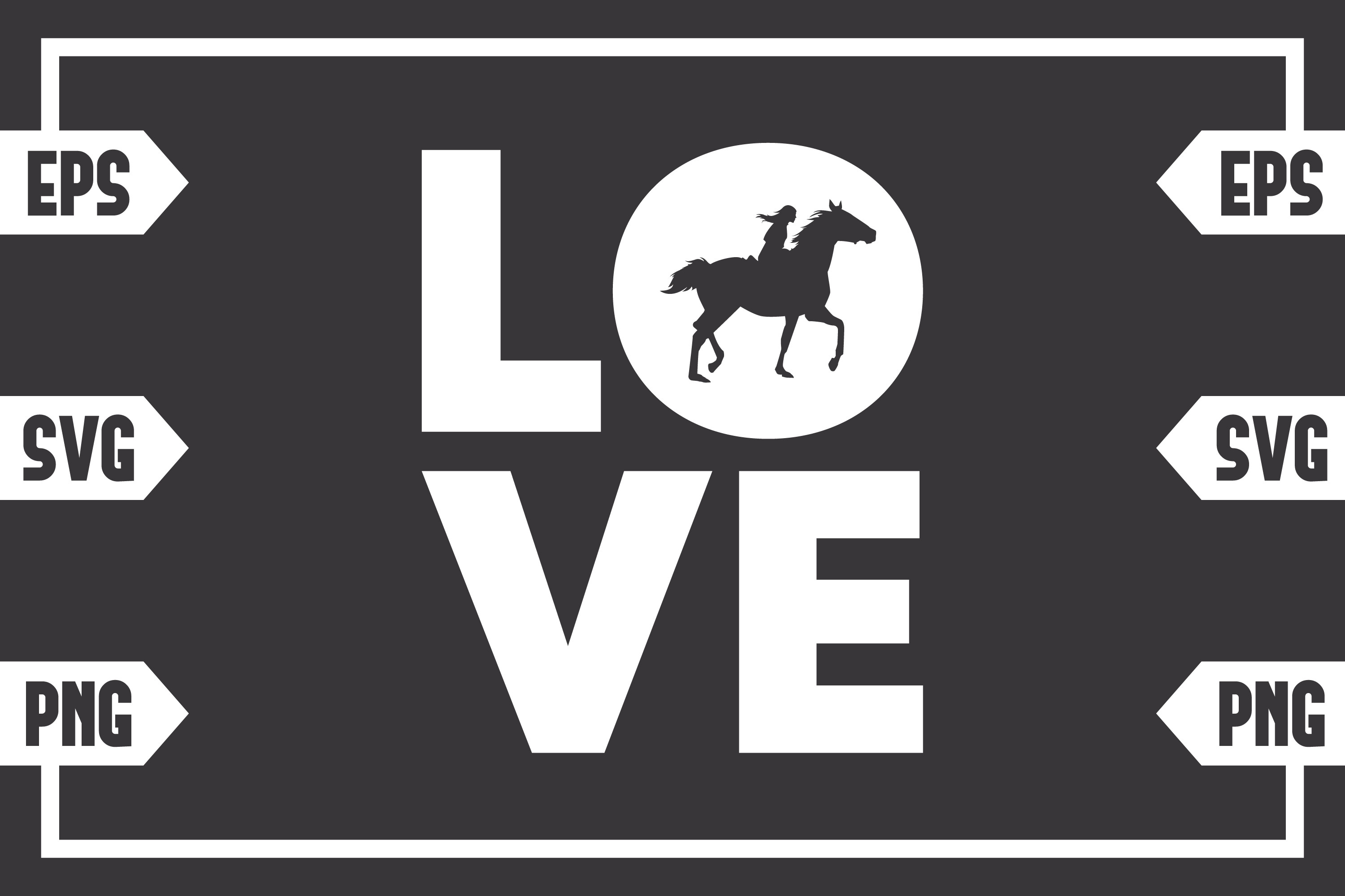 Love and Female Riding Horse