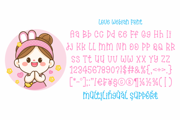 Love Webian Font PNG with transparent background - Preview 3