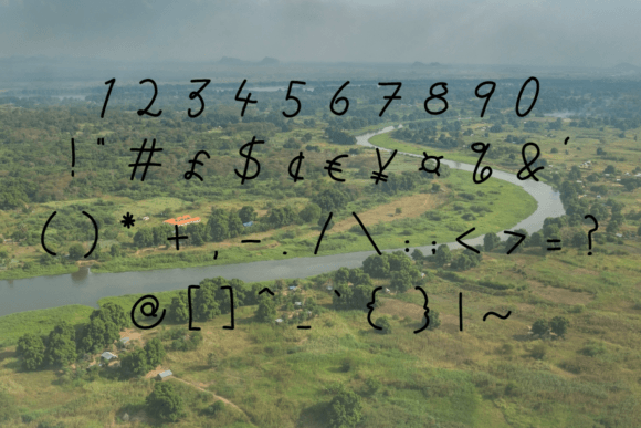 River Glory Font PNG with transparent background - Preview 2