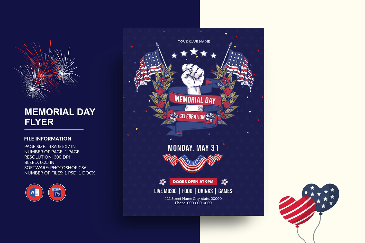 US Memorial Day Flyer Graphic by sistecbd · Creative Fabrica