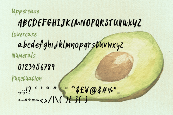 Avocado Salad Font - Preview 1