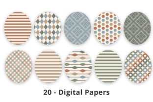 Earth Tones Digital Paper Backgrounds Graphic by Lemon Paper Lab ...