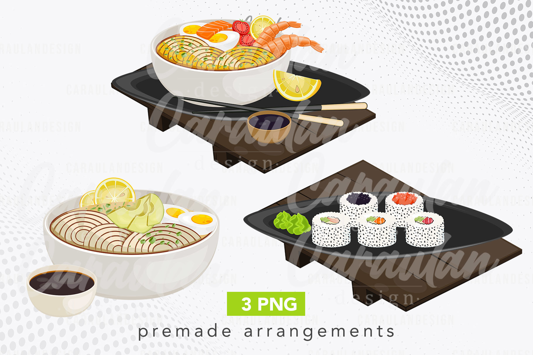 Food Illustration, Japanese Food Design