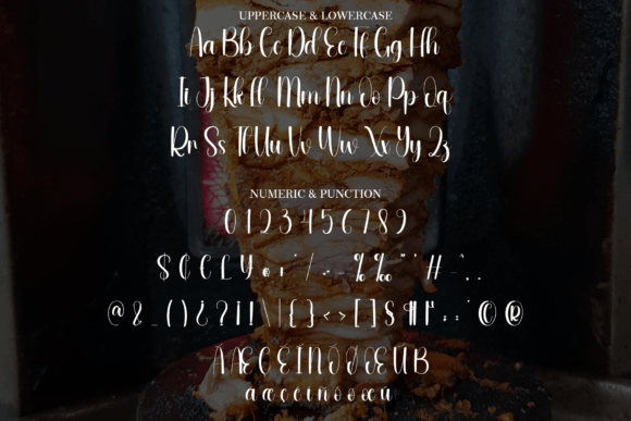 Meaty Font PNG with transparent background - Preview 5