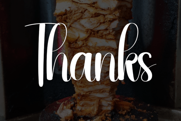 Meaty Font PNG with transparent background - Preview 6