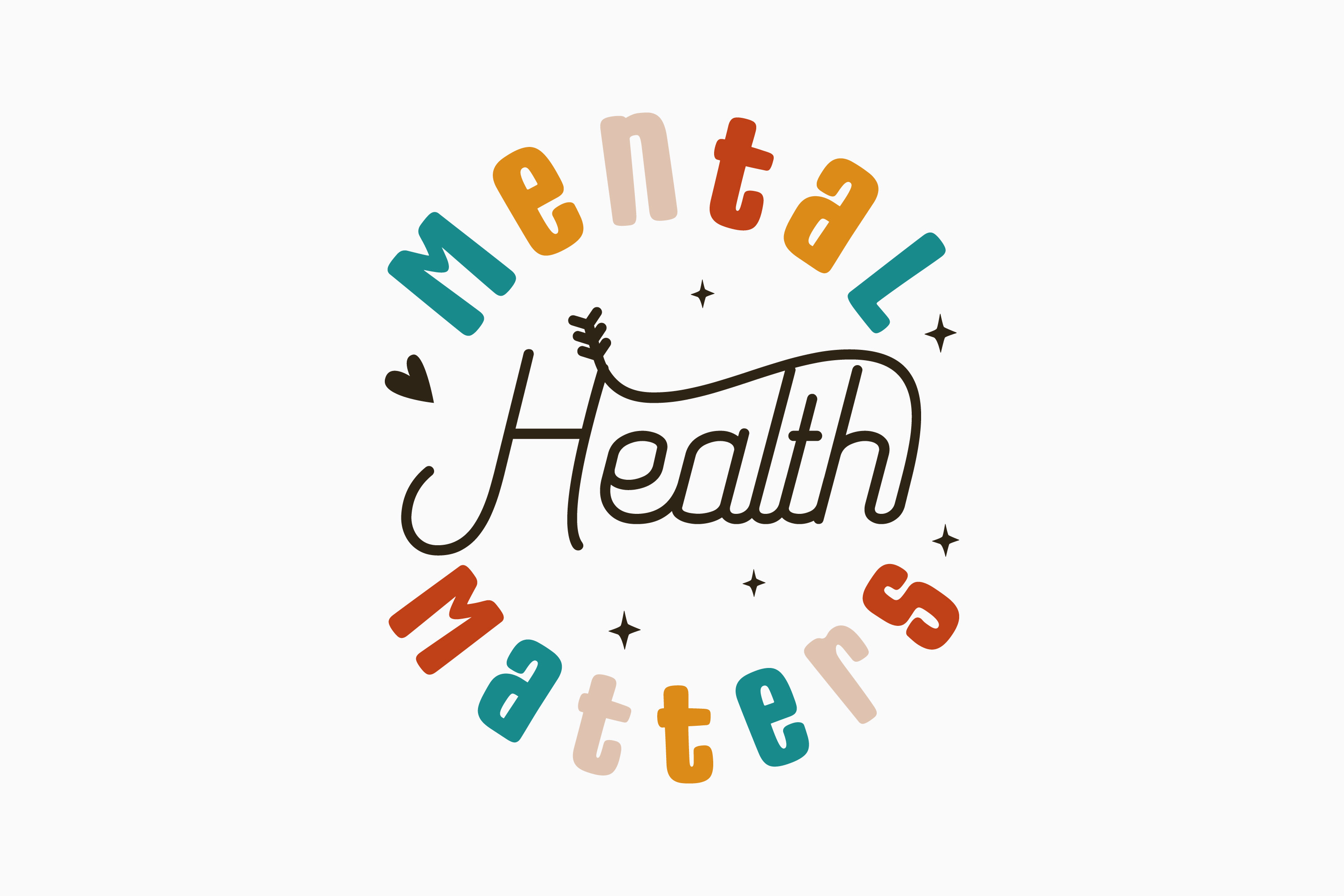 Mental Health Matters Retro Svg Graphic by Svg Box · Creative Fabrica