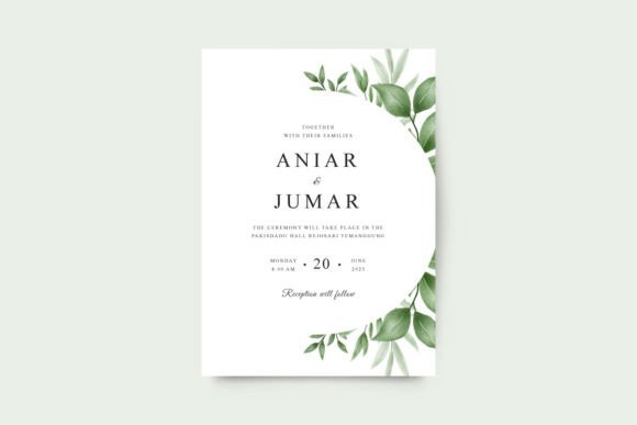 Minimalist Wedding Invitation Card