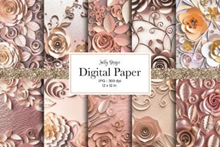Quilling Paper Flowers Digital Papers Graphic by jallydesign · Creative ...