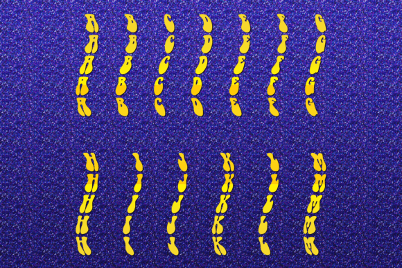 Retrogroove Font PNG with transparent background - Preview 1
