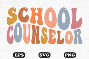 School Counselor Retro Wavy Svg PNG Graphic by hosneara 4767 · Creative ...