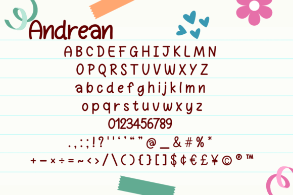 Andrean Font - Preview 1