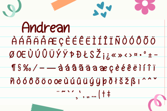 Andrean Font - Preview 2