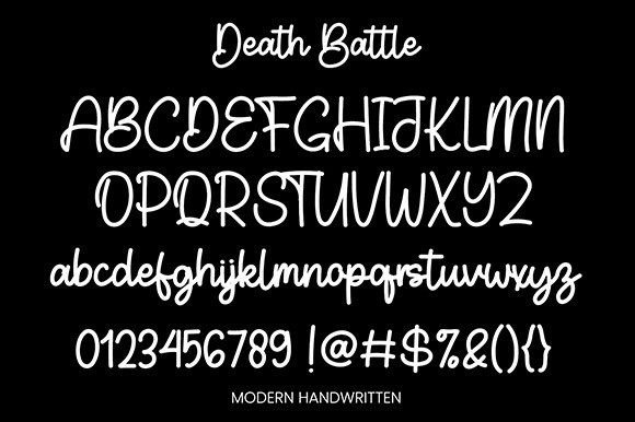 Death Battle Font - Preview 5