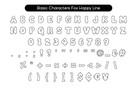 Fox Happy Duo Font PNG with transparent background - Preview 3