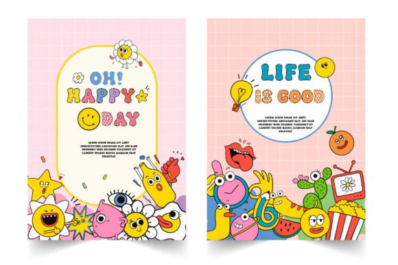 Fox Happy Duo Font PNG with transparent background - Preview 6