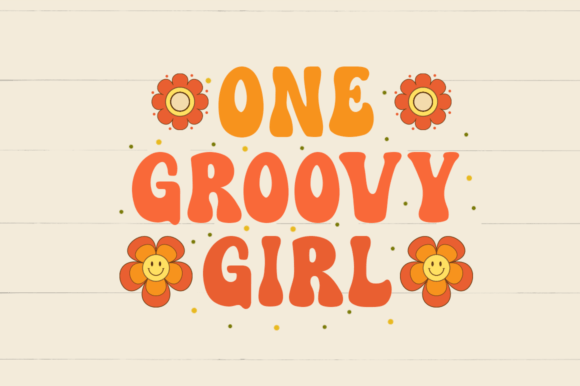 Hippie Flower Font PNG with transparent background - Preview 1