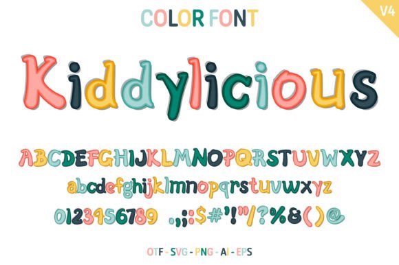 Kiddylicious V4 Font - Preview 2