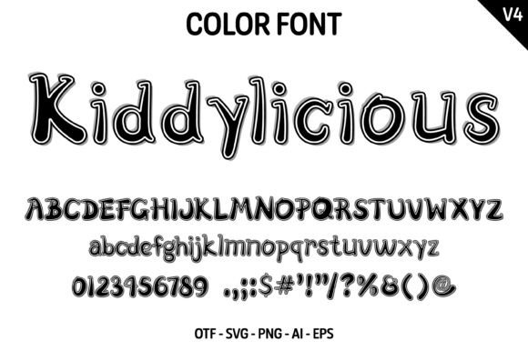 Kiddylicious V4 Font - Preview 3