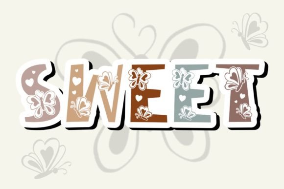 Butterfly Heart Font - Preview 3