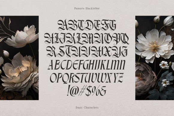 Pamors Font PNG with transparent background - Preview 2