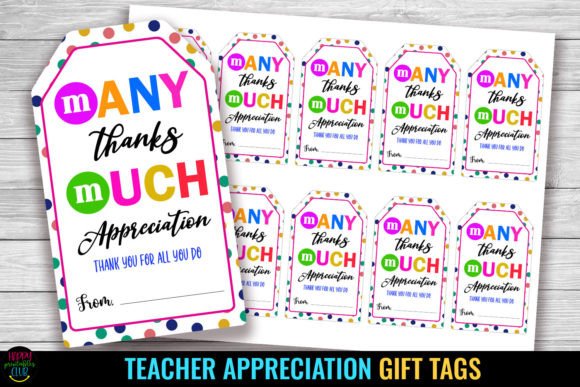Teacher Appreciation Gift Tags School