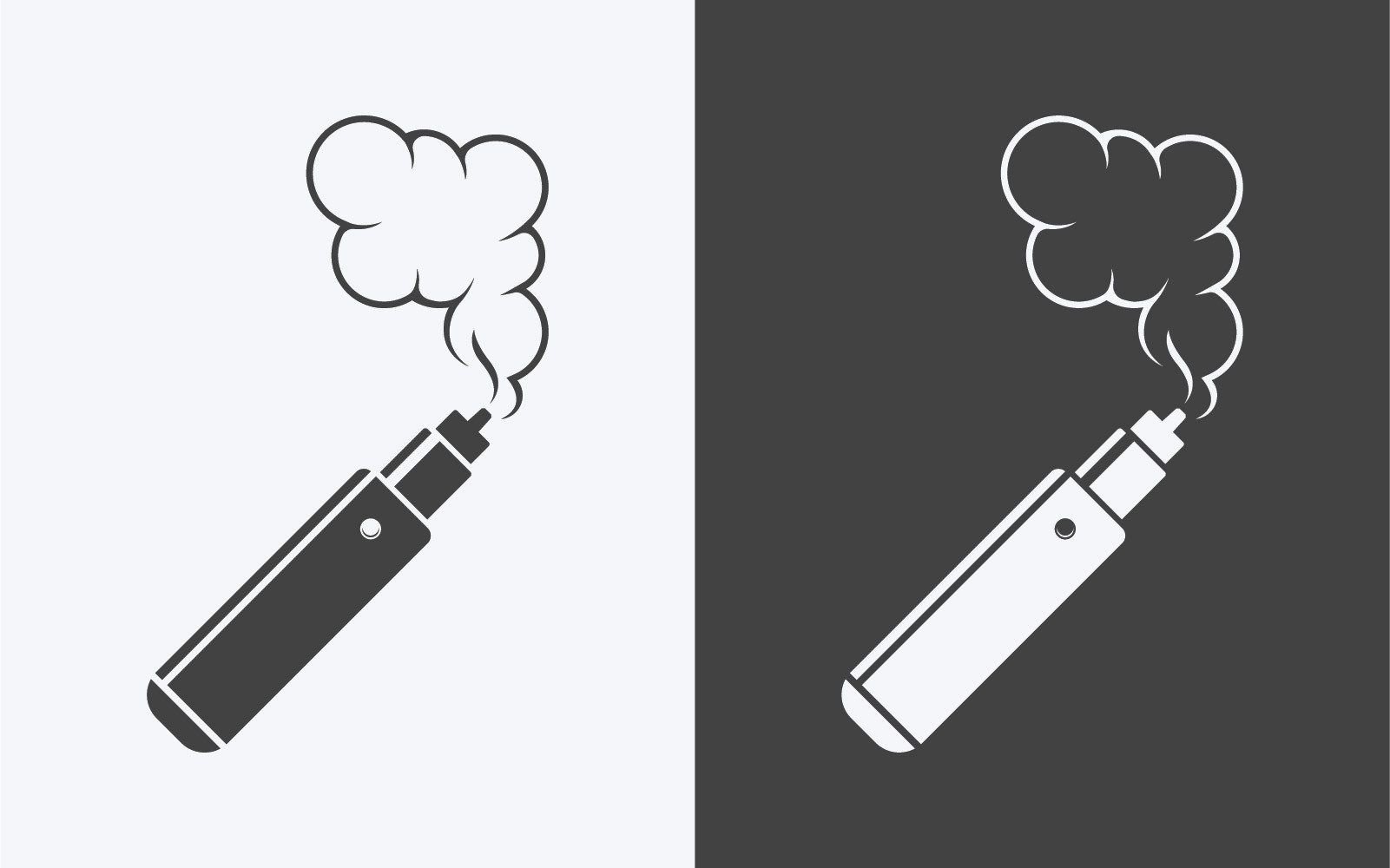 Vape or E-Cigarette Logo Template Graphic by Hati Royani  Creative Fabrica