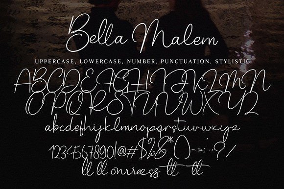 Bella Malem Font - Preview 6