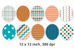 Blue and Brown Digital Paper Backgrounds Graphic by Lemon Paper Lab ...
