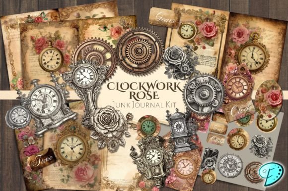 Clockwork Rose Junk Journal Kit