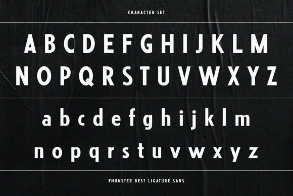 Fhunster Font PNG with transparent background - Preview 3