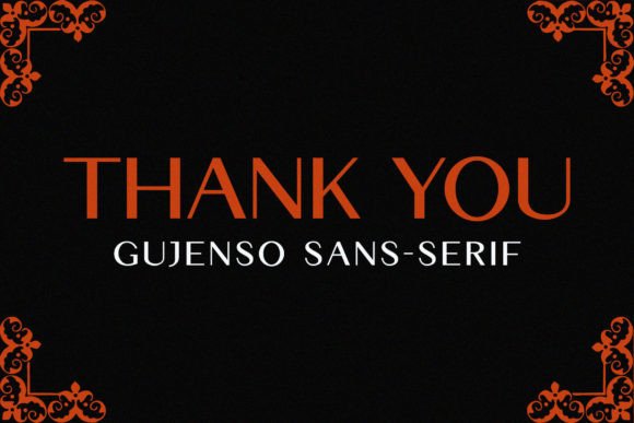 Gujenso Font PNG with transparent background - Preview 4