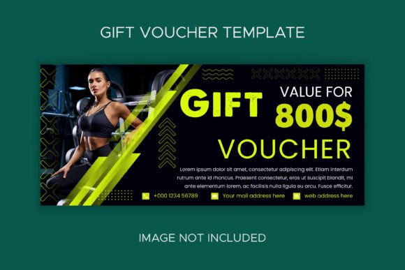 Gym Fitness Gift Voucher Template