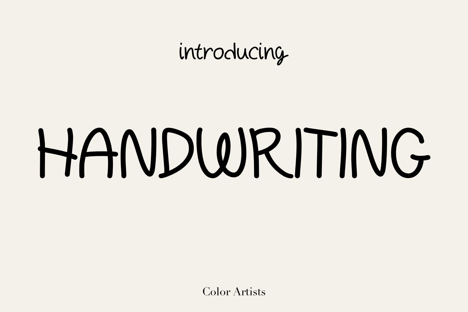 Handwriting preview, everyday handwriting font for envelope addresses
