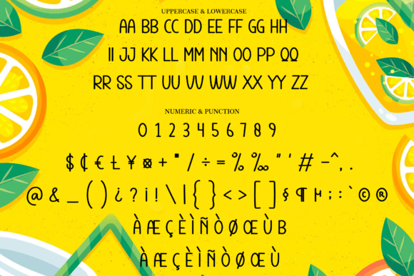 Lemonade Farmhouse Font PNG with transparent background - Preview 5
