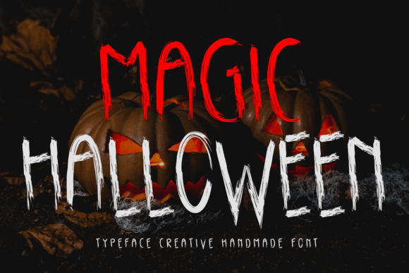 Magic Halloween Display Font By Strongkeng Old