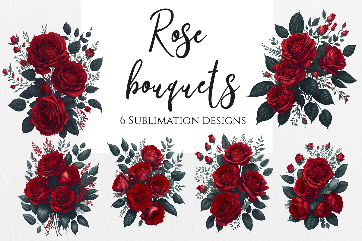 Red Roses Bouquet PNG Clipart Graphic by Amorclipart · Creative Fabrica