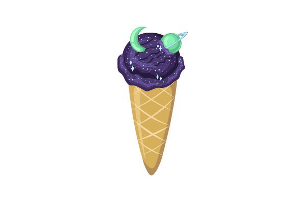 Space Ice Cream Craft Design