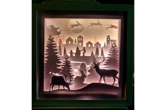 Christmas Shadow Box SVG 2