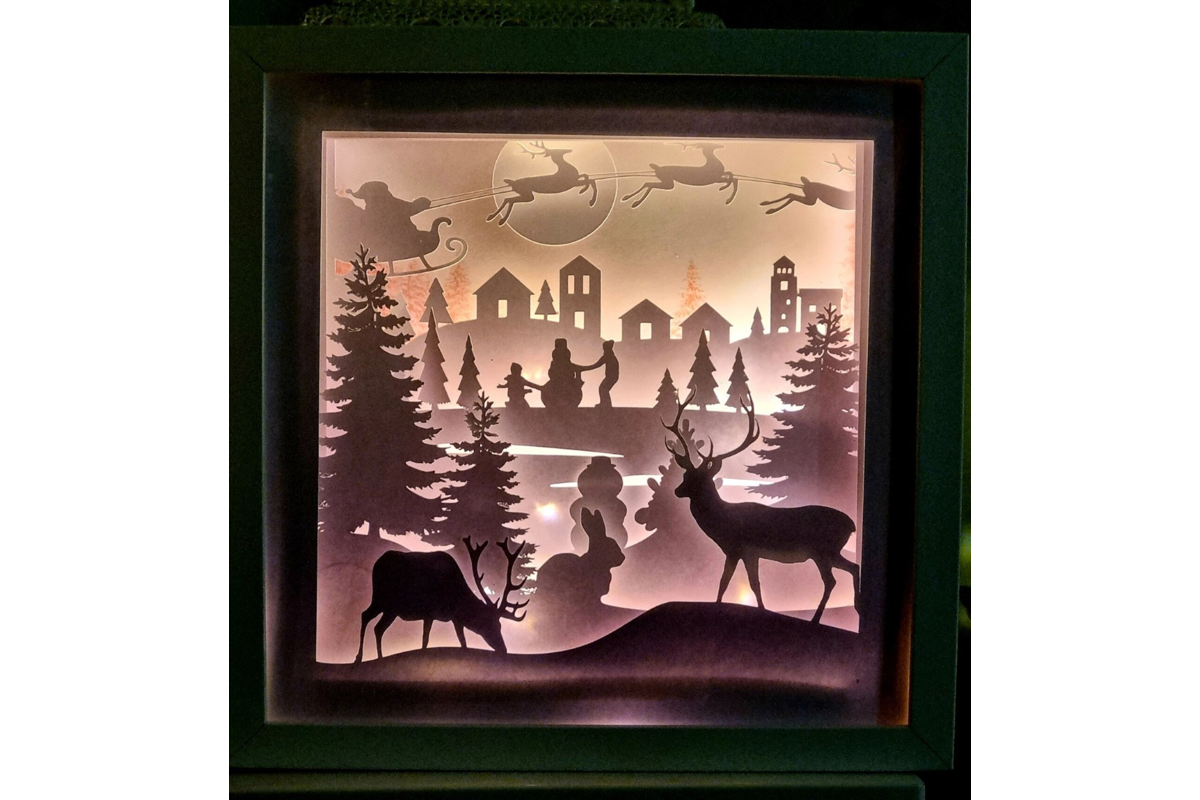 Christmas Shadow Box SVG