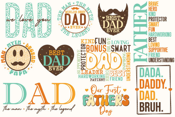 Father's Day Dad Svg Bundle