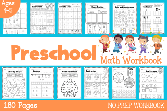 Preschool 180 Page Math Workbook